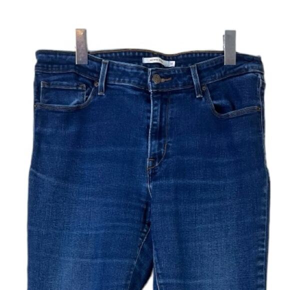 Levi’s Women’s Jeans Classic Mid Rise Skinny Ankle Stretch Dark Wash Size 14 - Picture 3 of 8